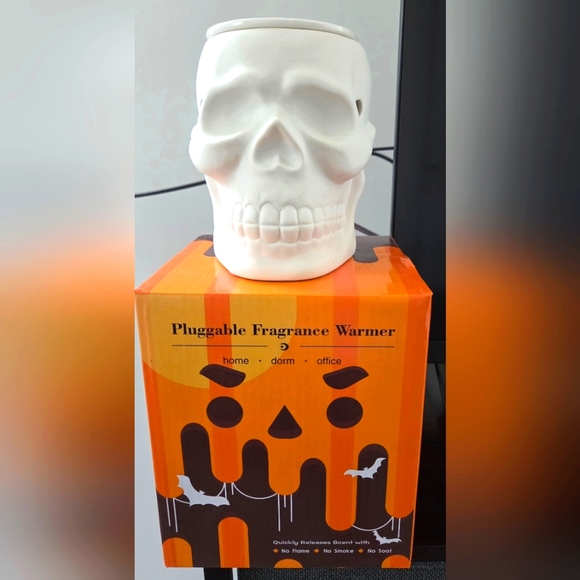 STAR MOON Halloween Wax Melt Warmer, Ceramic Skull Scentsy Wax Warmer for Scente - Picture 4 of 6